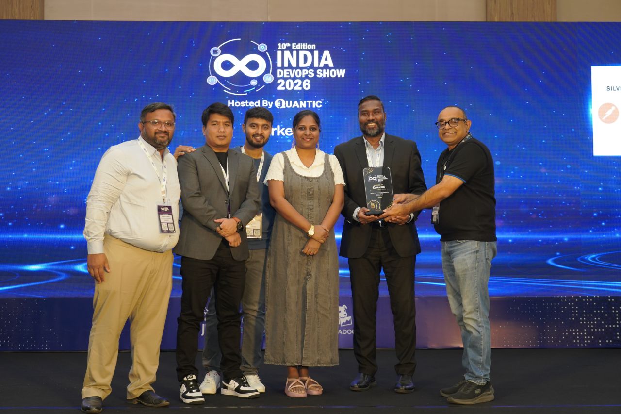 Best DevOps Team Project Delivering Business Value award certificate