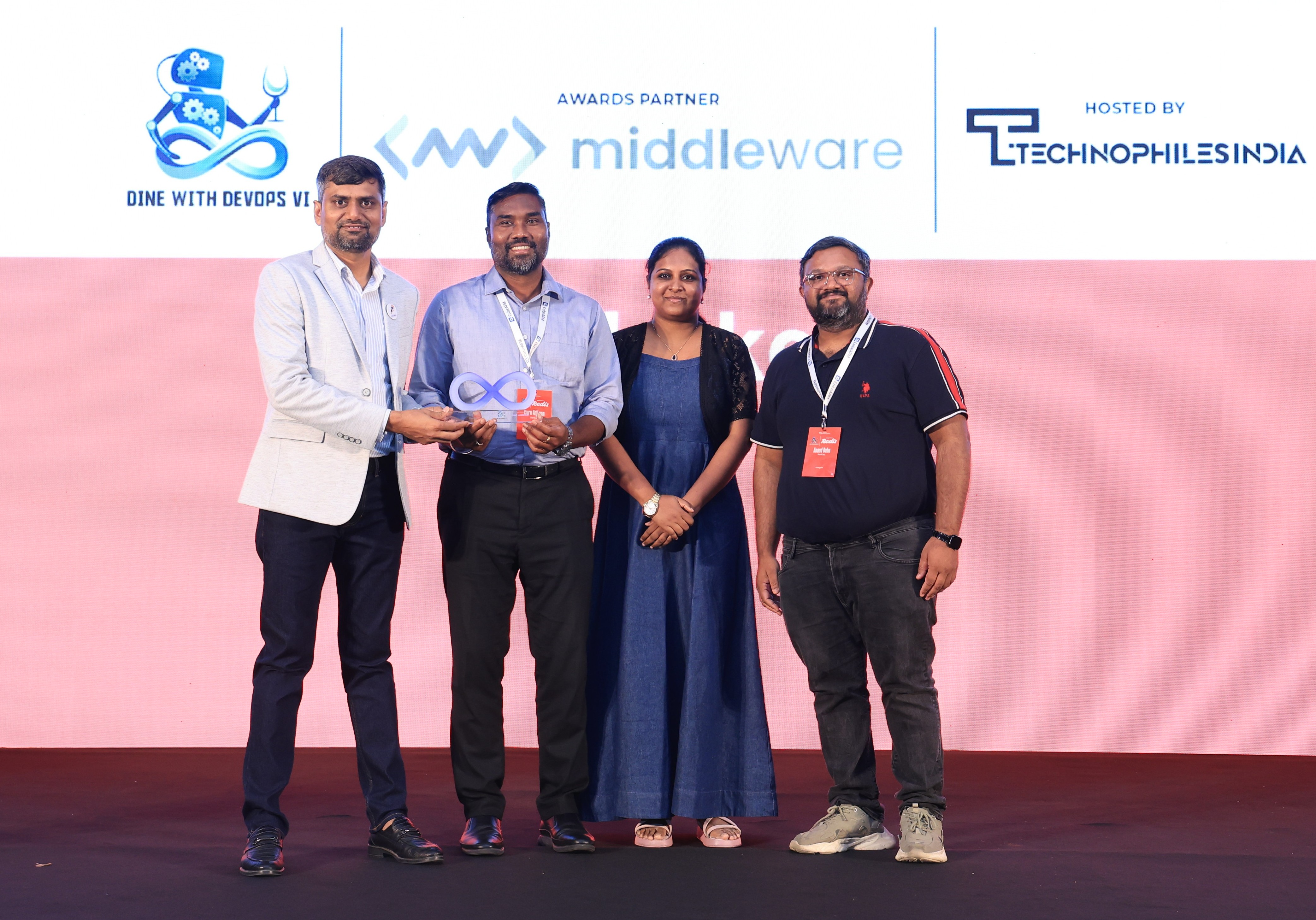 Platform Engineering Team of the Year award certificate