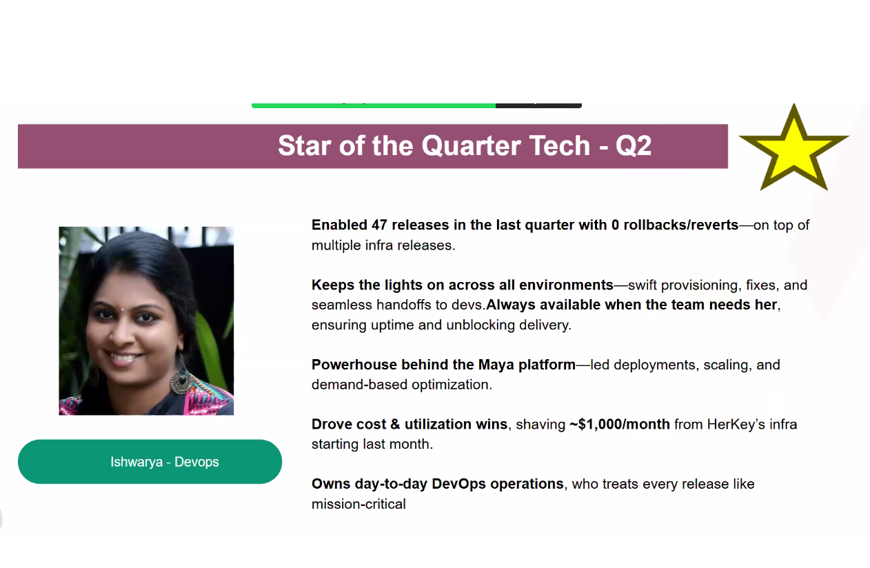 Star of the Quarter JAS 2025 award